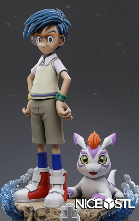Joe and Gomamon STL – Digimon 3D Print Model