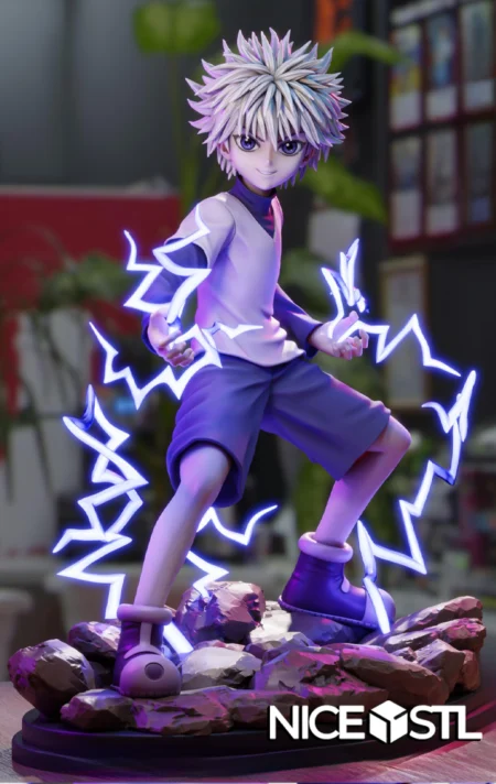 Killua Thunder STL – Hunter x Hunter 3D Print Model